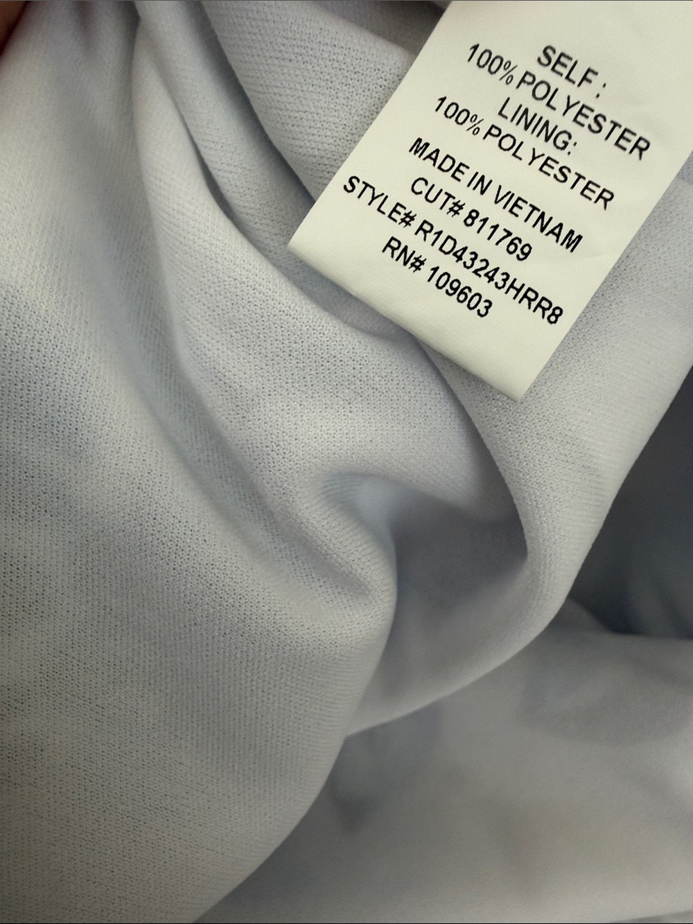 Rabbit Rabbit Rabbit Designs Blue White Floral Off Shoulder Shift Dress 6 - Picture 8 of 9